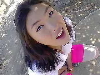 Hardcore Shemale Yuri Myeon Pumps Her Cock